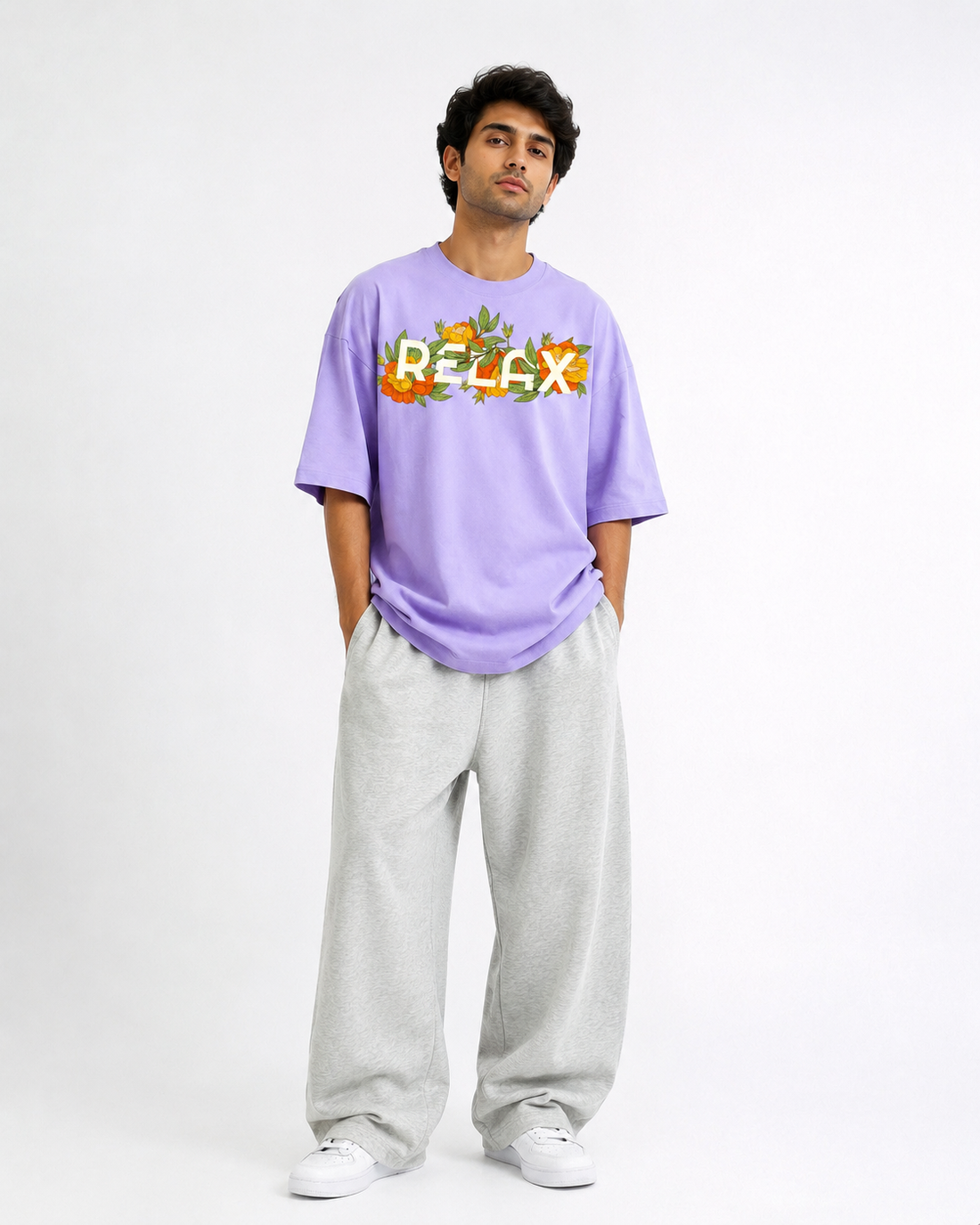 Relax Floral Oversized T-Shirt
