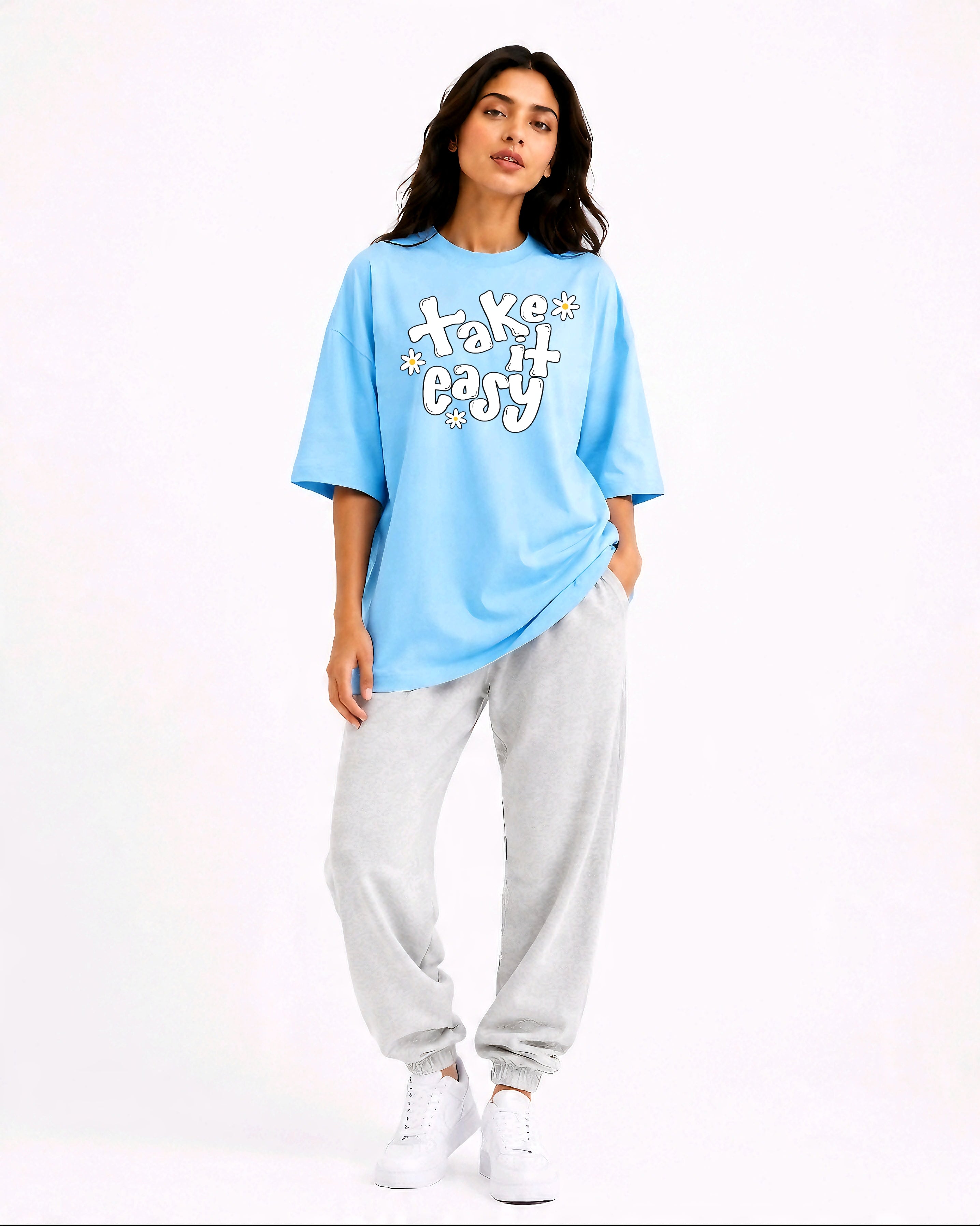 Take it easy-young life oversized t shirt