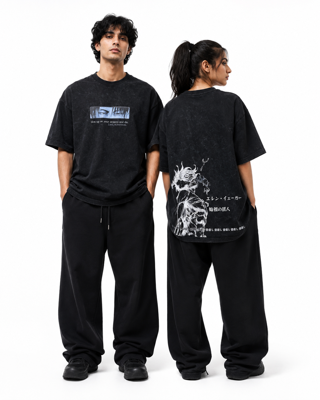 Titan Awakening Acid Wash Oversized T-Shirt