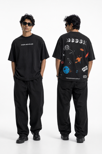 black moon revolusi space oversized t shirt