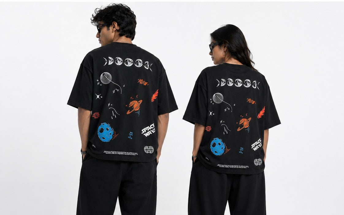 black moon revolusi space oversized t shirt
