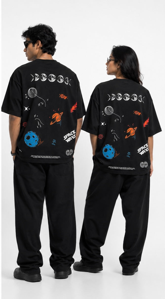black moon revolusi space oversized t shirt